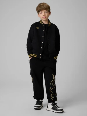 4F Spodnie dresowe joggery dziecięce 4F x Bartosz Zmarzlik - czarne 158/164 (12-14 lat)