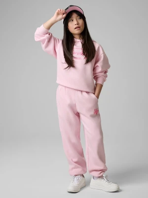 4F Spodnie dresowe joggery dziewczęce - różowe 134/140 (8-10 lat)