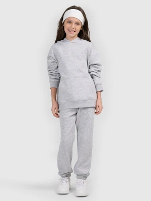 4F Spodnie dresowe joggery dziewczęce - szare 158 (12-13 lat)