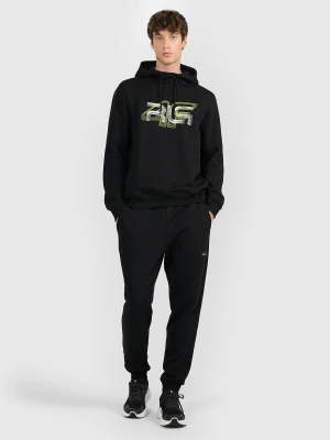 4F Spodnie dresowe joggery męskie 4F x Robert Lewandowski - czarne XL