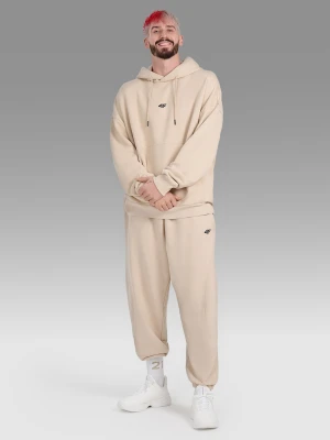 4F Spodnie dresowe joggery męskie 4F x Tomasz Fornal - beżowe S