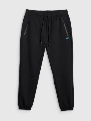 4F Spodnie dresowe joggery męskie - czarne XL
