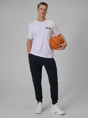 Zdjęcie produktu 4F Spodnie dresowe joggery męskie - granatowe XXL