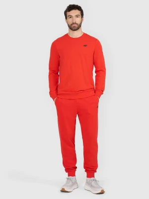 4F Spodnie dresowe joggery męskie - czerwone 3XL