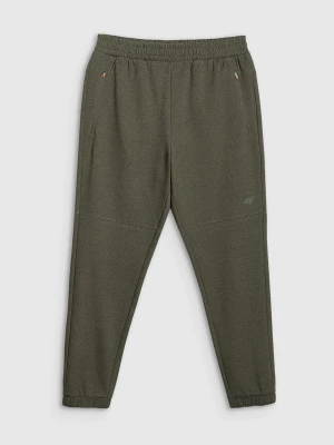4F Spodnie dresowe joggery męskie - khaki XL