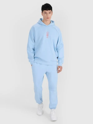 4F Spodnie dresowe joggery męskie - niebieskie XL