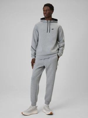 4F Spodnie dresowe joggery męskie - szare XL