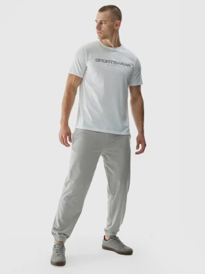 4F Spodnie dresowe joggery męskie - szare XL