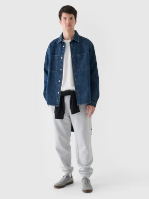 4F Spodnie dresowe joggery męskie - szare L