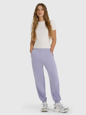 4F Spodnie dresowe joggery z modalem damskie - granatowe XL