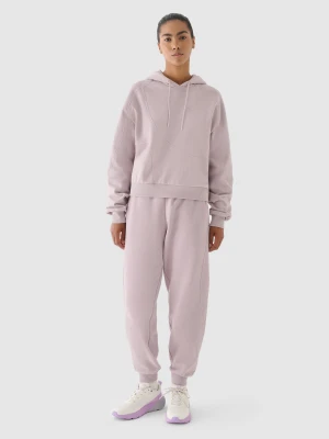 4F Spodnie dresowe oversize damskie 4F x Anna Lewandowska - beżowe XS