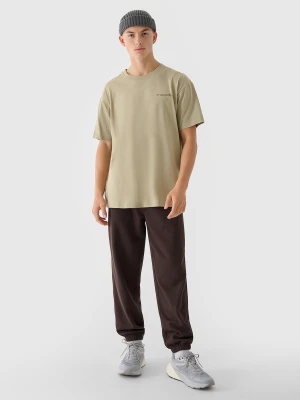 4F Spodnie dresowe oversize męskie - brązowe 3XL