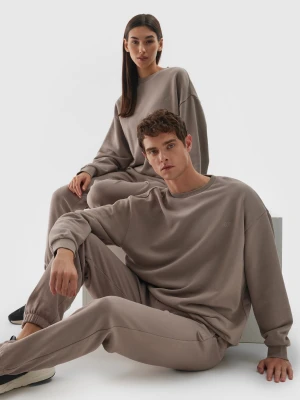 4F Spodnie dresowe oversize uniseks - brązowe XL
