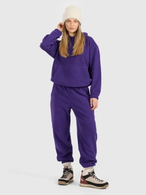 4F Spodnie dresowe polarowe damskie - fioletowe M