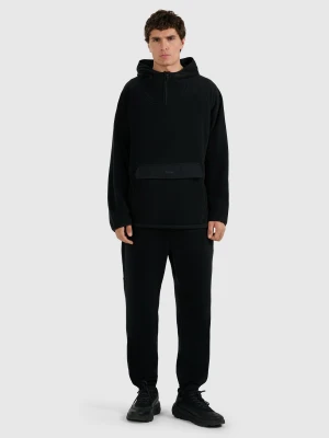 4F Spodnie dresowe polarowe męskie - czarne S