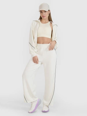 4F Spodnie dresowe z modalem damskie 4F x Anna Lewandowska - białe XL