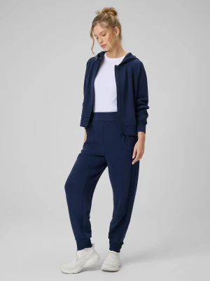 4F Spodnie dresowe z modalem joggery damskie - granatowe M