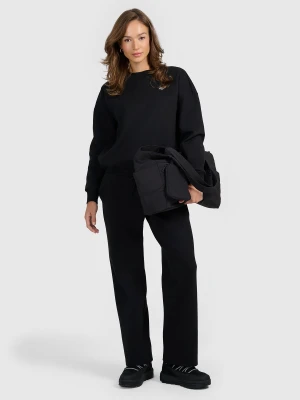 4F Spodnie dresowe z szerokimi nogawkami damskie - czarne M