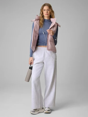 4F Spodnie dresowe z szerokimi nogawkami damskie - szare S