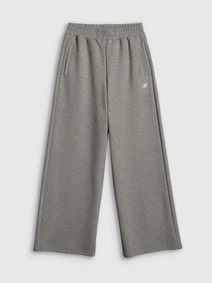 4F Spodnie dresowe z szerokimi nogawkami damskie - szare XS