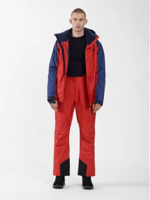 4F Spodnie narciarskie 4FAW23TFTRM402 Czerwony Regular Fit