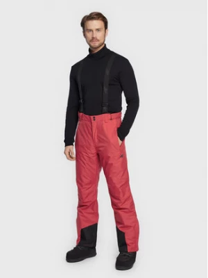 4F Spodnie narciarskie H4Z22-SPMN001 Czerwony Regular Fit