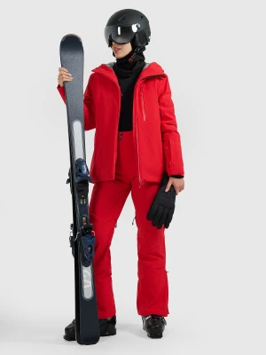 4F Spodnie narciarskie membrana 15000 damskie - czerwone L