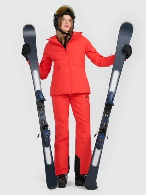 4F Spodnie narciarskie membrana 5000 damskie - czerwone M