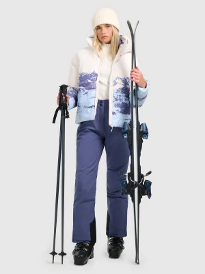 4F Spodnie narciarskie membrana 5000 damskie - granatowe XL