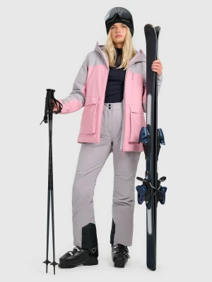 4F Spodnie narciarskie membrana 5000 damskie - szare XL