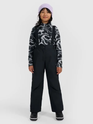 4F Spodnie narciarskie membrana 5000 dziewczęce - czarne 152 (11-12 lat)