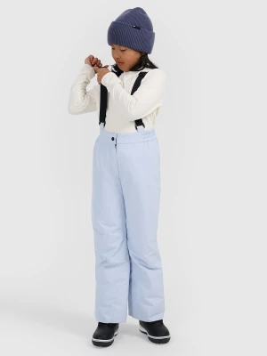 4F Spodnie narciarskie membrana 5000 dziewczęce - niebieskie 158 (12-13 lat)