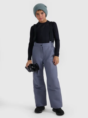 4F Spodnie narciarskie membrana 5000 dziewczęce - szare 122 (6-7 lat)