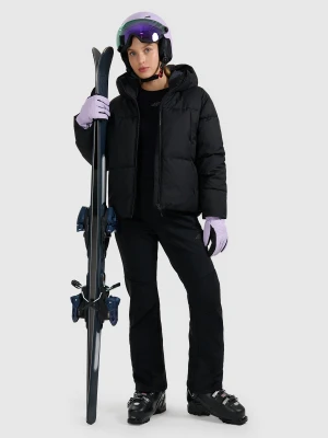 4F Spodnie narciarskie softshell membrana 10000 damskie - czarne XS