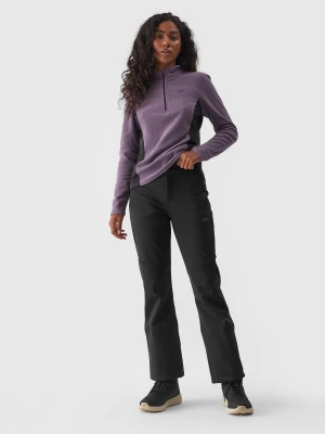 4F Spodnie narciarskie softshellowe membrana 10000 damskie - czarne S