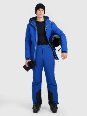 4F Spodnie narciarskie z szelkami membrana 10000 męskie - niebieskie S