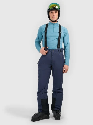 4F Spodnie narciarskie z szelkami membrana 5000 męskie - granatowe M