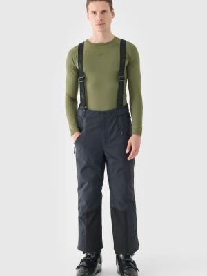 4F Spodnie narciarskie z szelkami membrana Dermizax 20000 męskie - czarne M