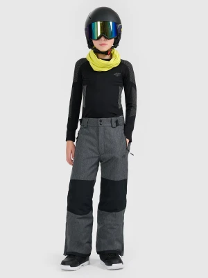 4F Spodnie snowboardowe membrana 10000 chłopięce - czarne 134 (8-9 lat)