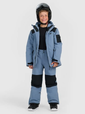 4F Spodnie snowboardowe membrana 10000 chłopięce - granatowe 134 (8-9 lat)