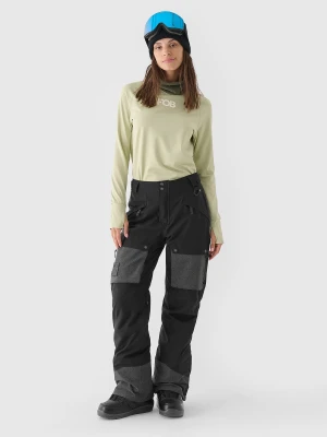 4F Spodnie snowboardowe membrana 10000 damskie - czarne XXL