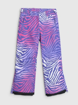4F Spodnie snowboardowe membrana 10000 dziewczęce - multikolor 134 (8-9 lat)