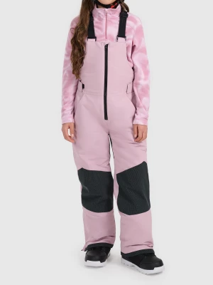 4F Spodnie snowboardowe membrana 10000 dziewczęce - różowe 128 (7-8 lat)