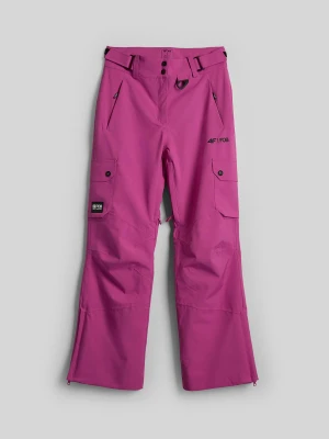 4F Spodnie snowboardowe membrana 15000 damskie - fioletowe XXL