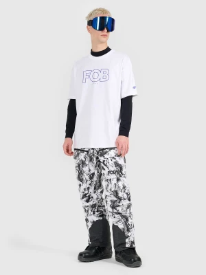 4F Spodnie snowboardowe membrana 15000 męskie - multikolor XXL