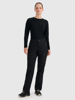 4F Spodnie trekkingowe damskie - czarne XS