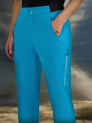 4F Spodnie trekkingowe damskie - niebieskie XS