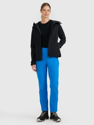 4F Spodnie trekkingowe softshell membrana 10000 damskie - niebieskie L