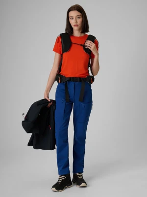 4F Spodnie trekkingowe softshell membrana 8000 damskie - granatowe XL