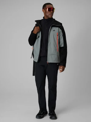 4F Spodnie trekkingowe szybkoschnące męskie - czarne XXL